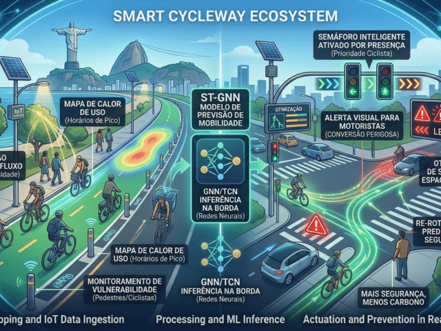 Ciclovias Inteligentes: Como sensores de IoT e dados em tempo real protegem ciclistas e planejam o trânsito do Rio